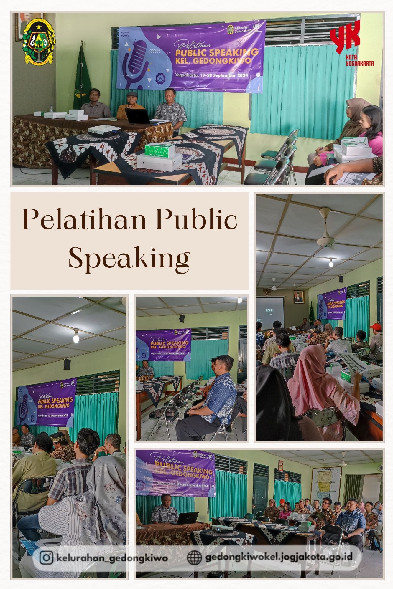 Kelurahan Gedongkiwo Gelar Pelatihan Public Speaking untuk Tingkatkan Kecakapan Berbicara di Forum